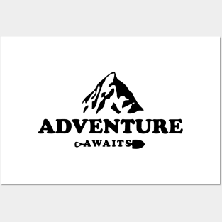 ADVENTURE AWAITS Posters and Art